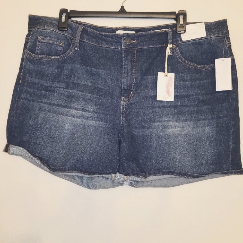 Jessica Simpson Soft Sculpt Super Soft Stretch Rogue Forever Comfy Short SZ 22W